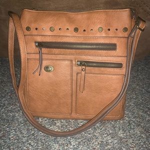 Brown Leather Crossbody Bag